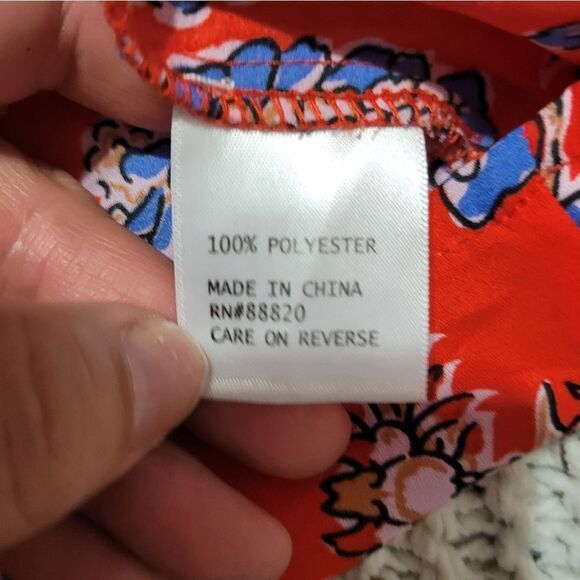 Cynthia rowley paisley top Sz M - Picture 7 of 8